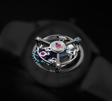 In-house-flying tourbillon-cage-with silicon-escapement-made in Switzerland